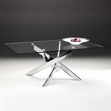 Entwined Glass Rectangular Coffee Table by 4 Living | ufurnish.com