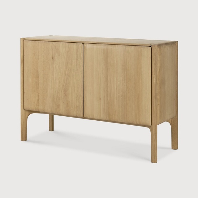 Ethnicraft PI Oak Sideboard with Rounded Corners width 119 depth 45 height 83cm