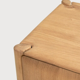 Ethnicraft PI Oak Sideboard with Rounded Corners width 119 depth 45 height 83cm - thumbnail 3