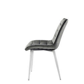 Sarah Dining Chairs - Set of 4 - Grey - thumbnail 4
