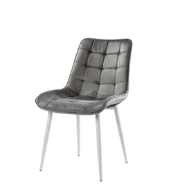 Sarah Dining Chairs - Set of 4 - Grey - thumbnail 1