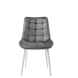 Sarah Dining Chairs - Set of 4 - Grey - thumbnail 3
