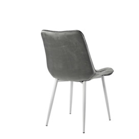Sarah Dining Chairs - Set of 4 - Grey - thumbnail 2