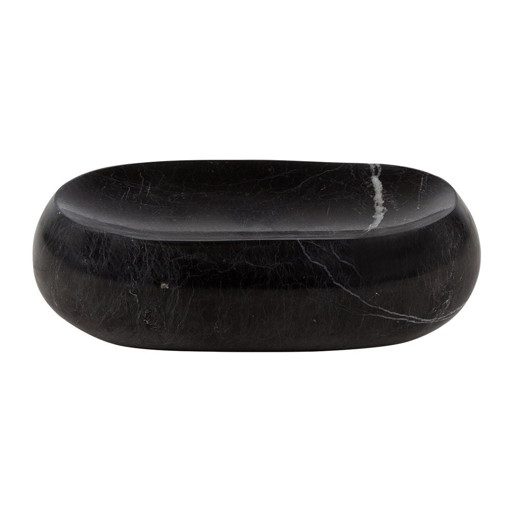 Stoned - Marble Soap Dish - Black