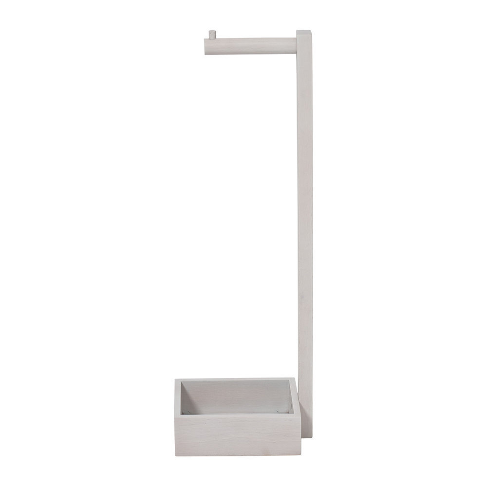 Wireworks - Free Standing Toilet Roll Holder - Oyster Oak