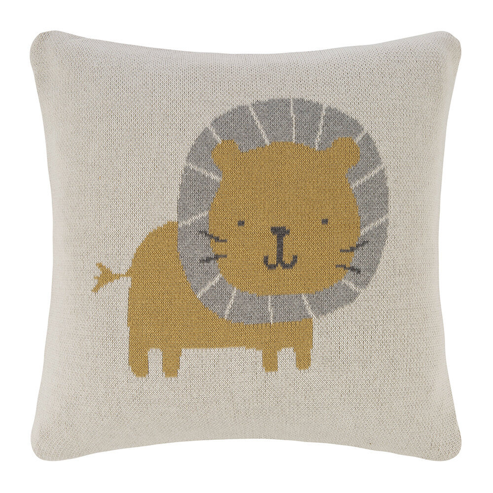 AMARA Kids - Animal Knitted Cushion - 40x40cm - Lion