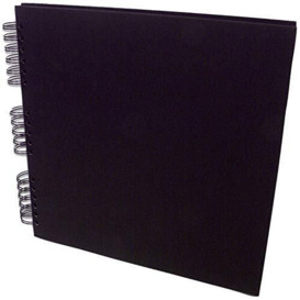 Rossler Soho 290 x 290mm Wiro Bound Photo Album - Black (60 Sheets)