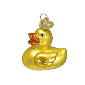 Old World Christmas Rubber Ducky Baby Collection Glass Blown Ornaments for Christmas Tree