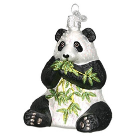 Old World Christmas Panda Glass Blown Ornaments for Christmas Tree