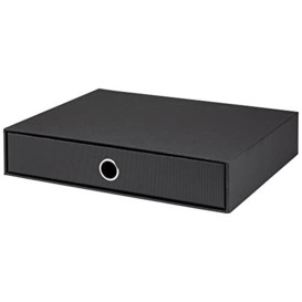 Rossler Soho A4 1 Drawer Filing Storage Box - Black