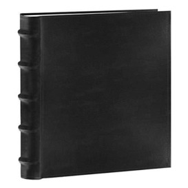 Pioneer Photo Albums CLB-246/BK 200-Pocket European Bonded Leather Photo Album for 4 by 6-Inch Prints, Black