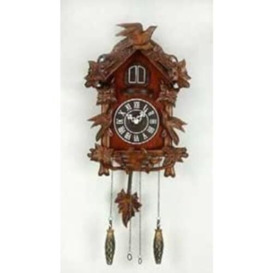 Black Forest Design Wooden Cuckoo Clock With Bird On Top