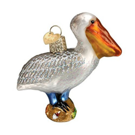 Old World Christmas Bird Watcher Collection Glass Blown Ornaments for Christmas Tree Pelican
