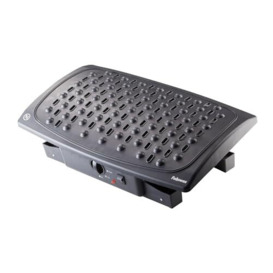 Fellowes Professional Series Climate Control Adjustable Foot Rest for Under Desk - Black