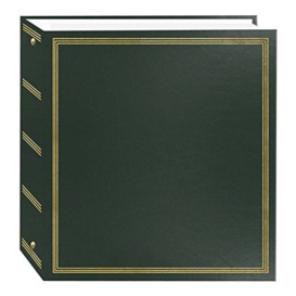 Pioneer Photo Albums TR-100/HG TR-100 Hunter Green Magnetic 3-Ring Photo Album 100 Page