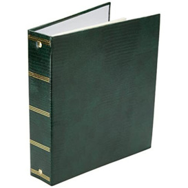 Magnetic Self-Stick 3-Ring Photo Album 100 Pages (50 Sheets), Hunter Green