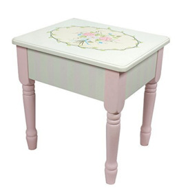 Fantasy Fields By Teamson Bouquet Kids Vanity Stool with Storage (no Table) W-3843G/2