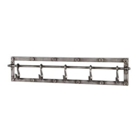 HAKU Möbel coat rack, metal, anthracite, W 73 x D 8 x H 15 cm