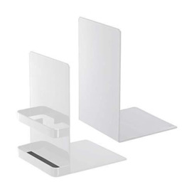 TOWER BOOKENDS WH, white