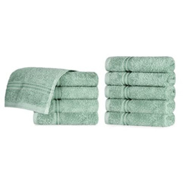 Superior Set, Cotton, Sage, Face Towel