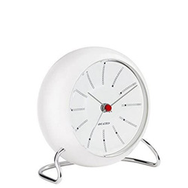 Arne Jacobsen Table Clock Banker in White