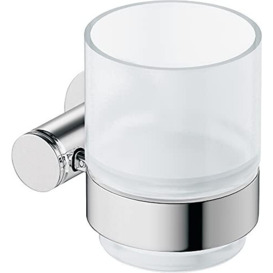 Duravit D-Code 0099201000 Wall Mounted Toilet Brush Holder Code Glass for Right – Matt Chrome