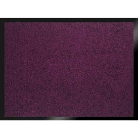 ID Mat Mirande Plum Doormat, Nylon fibers on rubberized PVC sole, Purple, 60 x 80 cm