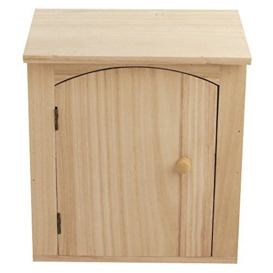 RAYHER Wooden Key Box, Wood-Coloured, 18 x 5 x 22 cm