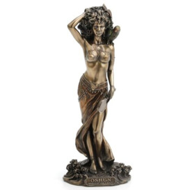 Veronese Design Bronzed Oshun Goddess of Love, Marriage, and Maternity Statue