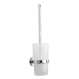 Smedbo Toilet Brush Wallmount, Polished Chrome YK333 Time Holder, Silver, 10.7 x 10.7 x 40.799999999999997 cm