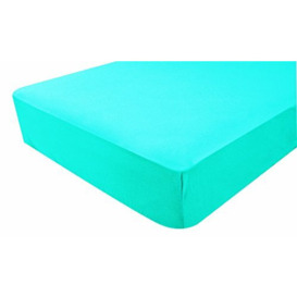 Poyetmotte Fitted Sheet, 70 x 140 cm, Turquoise, One Size