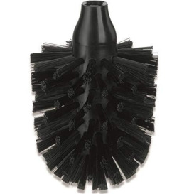 Kela Toilet Brush Head La Brosse of Plastic in Black, 8 x 8 x 12.5 cm