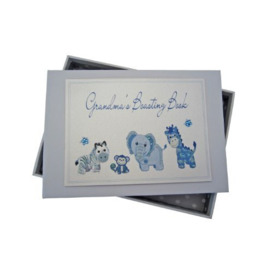White Cotton Cards Grandma's Boasting Book Photo Album (Tiny, Blue),12.5x17.5x2.5 cm