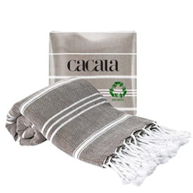 Cacala Quality Cotton Tea Towels for Kitchen - The Best Dish Towels You Need, 23 x 36 Inch Hand Towel, Light Brown