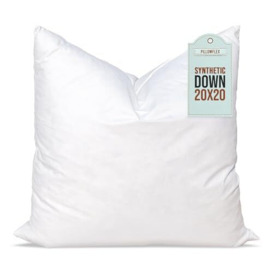 Pillowflex Synthetic Down Pillow Inserts For Shams Aka Faux/Alternative 50cm x 50cm (20 Inch By 20 Inch)