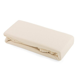 Junior Joy Cot Bed Duvet Cover, 100% Cotton, for Baby and Toddler, Super Soft, 130cm x 160cm - Cream