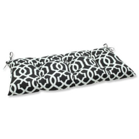 Pillow Perfect Indoor/Outdoor New Geo Black/White Swing/Bench Cushion