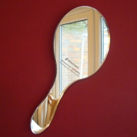 Super Cool Creations Hand Held Oval Mirror - 25cm x 12cm