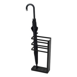 Yamazaki Umbrella stand, Steel, Black, One size