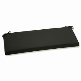 Pillow Perfect Bench/Swing Cushion, spun_polyester, Black, 1 Count (Pack of 1)