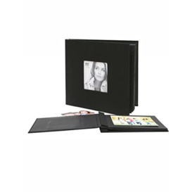 Deknudt Photo Album Box Picture, Leather/PU, Black, 30 cm x 30 cm