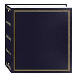 Pioneer Photo Albums TR-100/NB TR-100 Navy Blue Magnetic 3-Ring Photo Album 100 Page