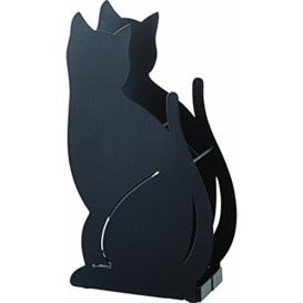 YAMAZAKI home Cat Umbrella Stand-Animal Metal Storage Holder Organizer, Steel, Black, One Size