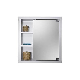 Topkit Bathroom Cabinet with Mirror Door 8910, White, 606018