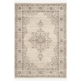 SAFAVIEH Sophisticated Rug for Living Room, Dining Room, Bedroom - Serenity Collection, Short Pile, in Creme and Gold, 183 X 274 cm