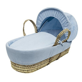 Kinder Valley Waffle Moses Basket (Blue)