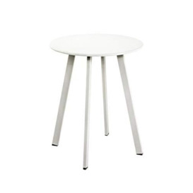 HAKU Möbel coffee table, metal, white, Ø 42 x H 49 cm