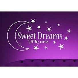 Sweet Dreams Kids Wall Art Sticker Quote Decal Transfer Mural Stencil Art Tattoo