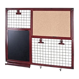 HAKU Möbel memo board, cork, red, W 65 x D 6 x H 57 cm