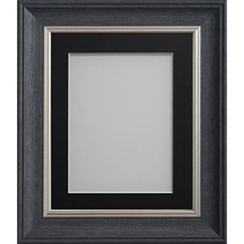 Frame Company Drummond Range Charcoal 12x10 inch Picture Photo Frame with Black Mount for Image 10x8 inch * Choice of Sizes* NEW
